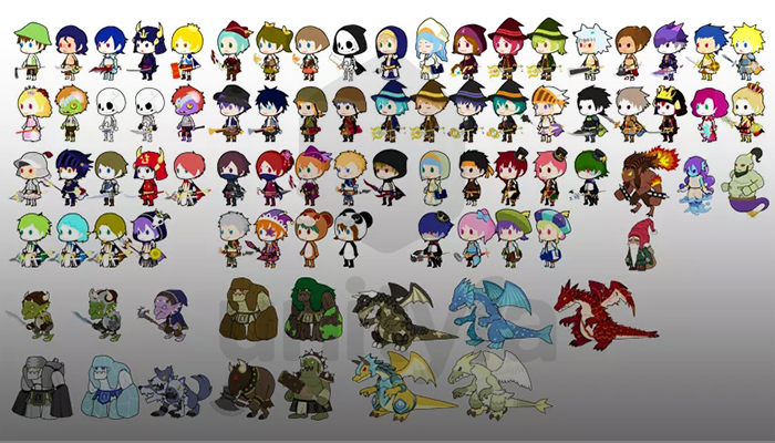 ALL 2.5D 84 Type Character Pack