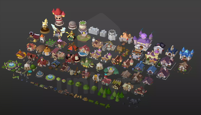 Low poly Cartoon Kingdom KIT v1.0