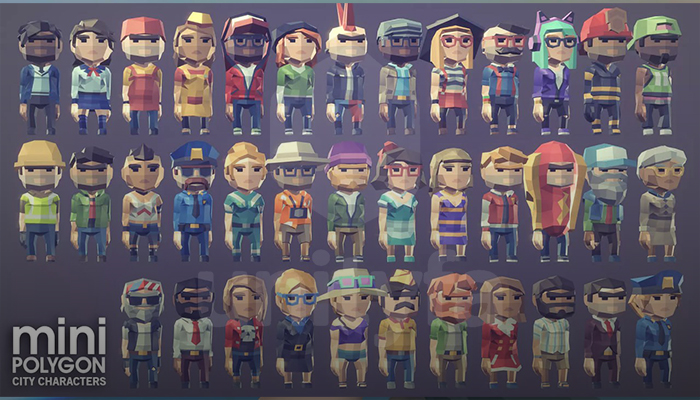 POLYGON MINI - City Character Pack v1.01