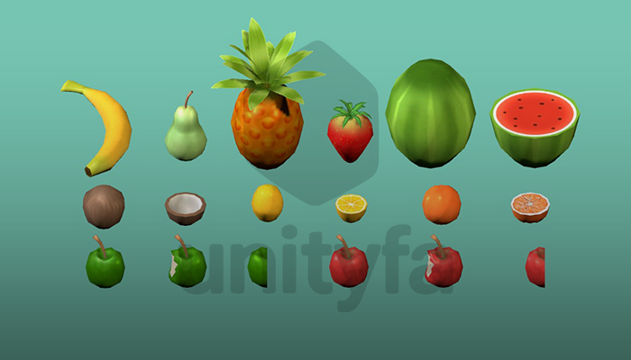 Low Poly - Fruits Pack
